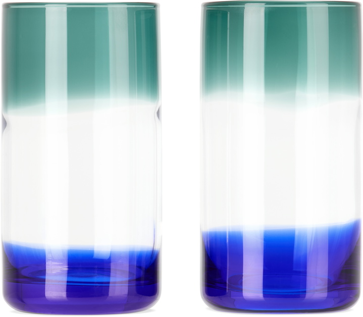 Photo: The Conran Shop Blue & Green Ombre Highball Glass Set