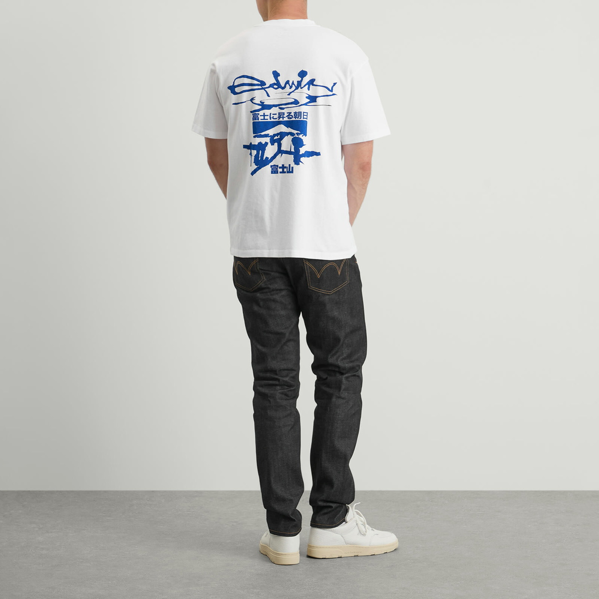 Edwin Men's Mount Fuji Dusk T-Shirt in White