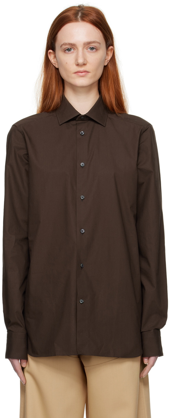 ZEGNA Brown Trofeo Shirt