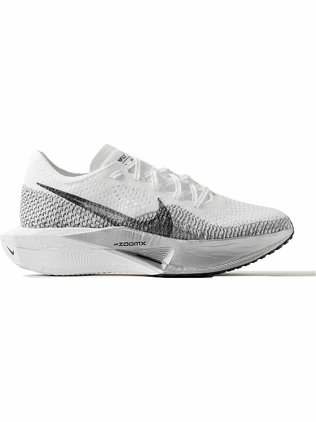 Photo: Nike Running - ZoomX Vaporfly 3 Flyknit Running Sneakers - White