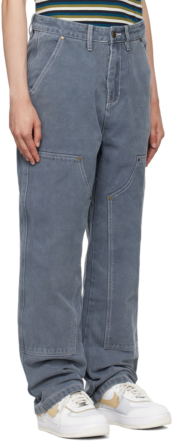 Butter Goods Gray Relaxed-Fit Trousers