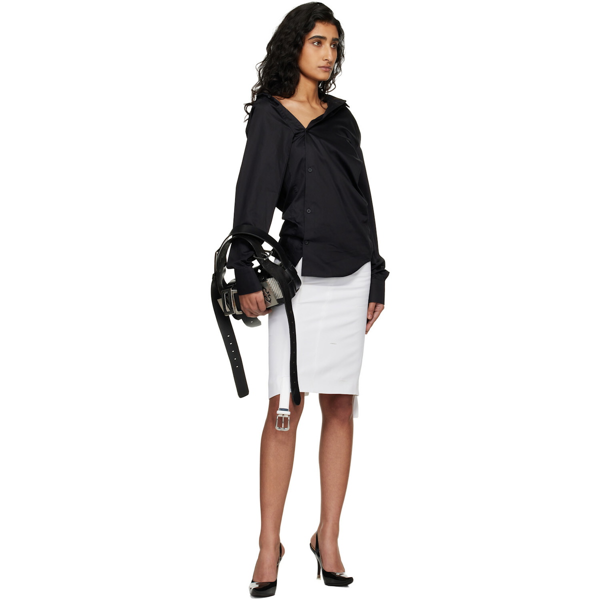 HODAKOVA Black Asymmetric Shirt