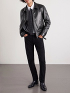 TOM FORD - Slim-Fit Leather Jacket - Black