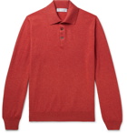 Brunello Cucinelli - Cashmere Polo Shirt - Red
