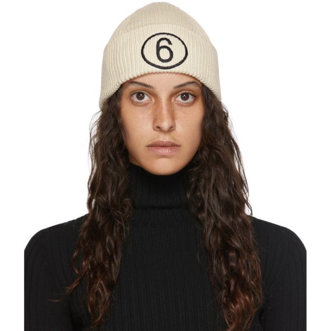 Photo: MM6 Maison Margiela Off-White Logo Beanie