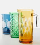 Polspotten Peony glass pitcher