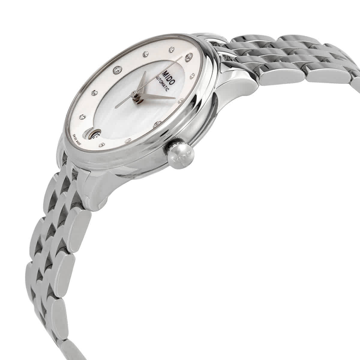 Mido Baroncelli Automatic Diamond Ladies Watch M0392071110600