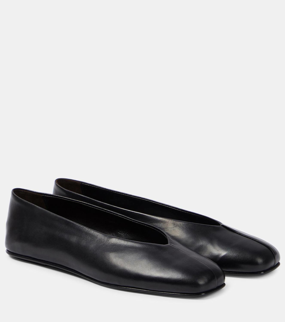 The Row Eva leather ballet flats The Row