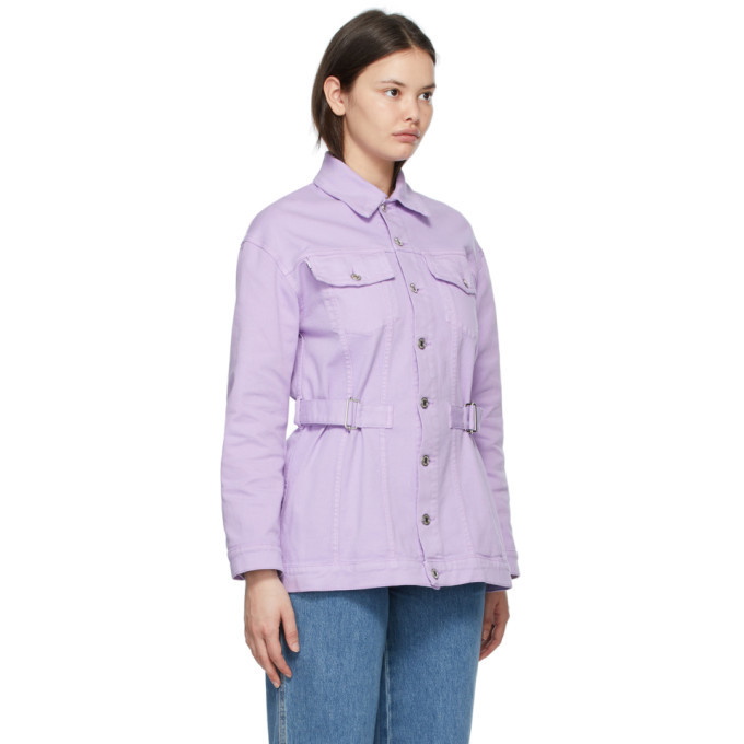 MSGM Purple Denim Jacket – BlackSkinny