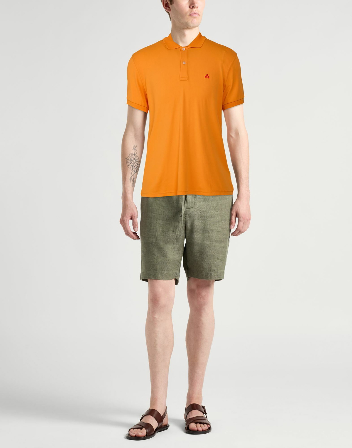Peuterey Mens Polo shirt in Orange