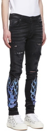 AMIRI Black Flame Jeans