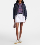 Prada Speedrock leather-trimmed sneakers