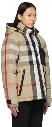 Burberry Reversible Beige Vintage Check Down Jacket