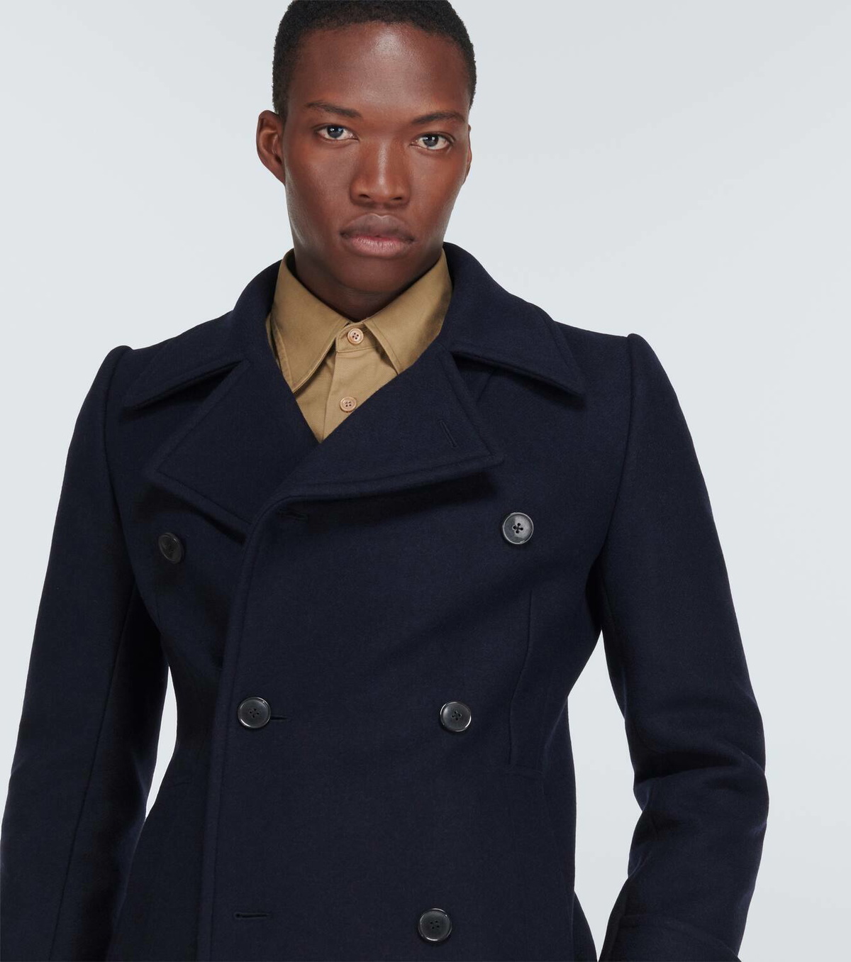 Dries Van Noten Wool-blend peacoat Dries Van Noten