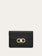 Ferragamo Womens Gancini key holder in Black