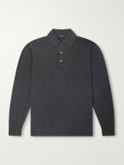 Thom Sweeney - Cashmere and Silk-Blend Polo Sweater - Gray