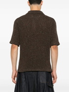 ERL Brown Pointelle-Knit Top