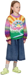 Stella McCartney Kids Multicolor Embroidered Rainbow Sweater