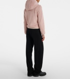 Moncler Grenoble Down-paneled zip-up hoodie