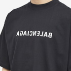 Balenciaga Men's Mirror Logo T-Shirt in Black/White