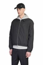 Ami Alexandre Mattiussi Bomber Jacket In Black Polyamide
