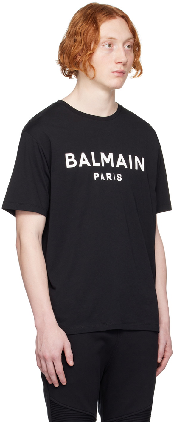 Balmain Black Printed T-Shirt Balmain