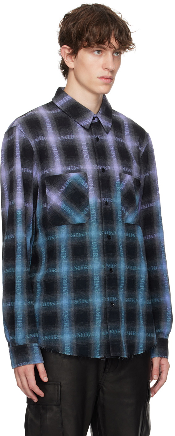 AMIRI Purple Check Shirt Amiri