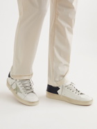 Golden Goose - Stardan Suede-Trimmed Leather Sneakers - White