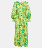 Alémais Wrenly floral cotton midi dress