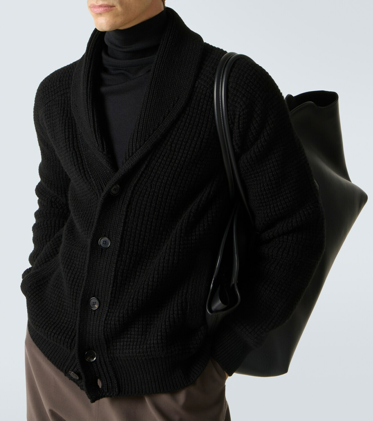 Zegna Waffle-knit cashmere-blend cardigan