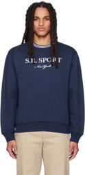 Sporty & Rich Blue 'S.R. Sport' Sweatshirt