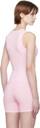 SKIMS Pink Cotton Jersey Heart Tank Top