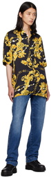 Versace Jeans Couture Black & Gold Chain Couture Shirt