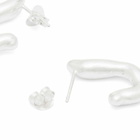 Simuero Women's Gamba Earrings in Silver 