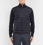 Moncler - Panelled Jersey and Quilted Shell Down Jacket - Men - Midnight blue