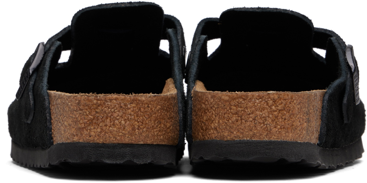 Birkenstock Black Regular Boston Soft Footbed Slip-on Loafers
