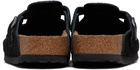 Birkenstock Black Regular Boston Soft Footbed Slip-on Loafers