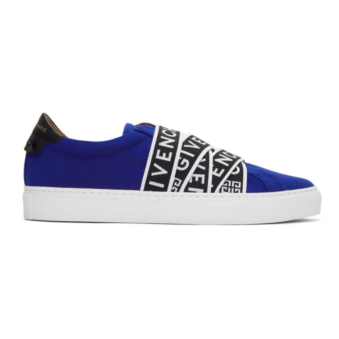 Photo: Givenchy Blue Jersey Urban Knots Sneakers