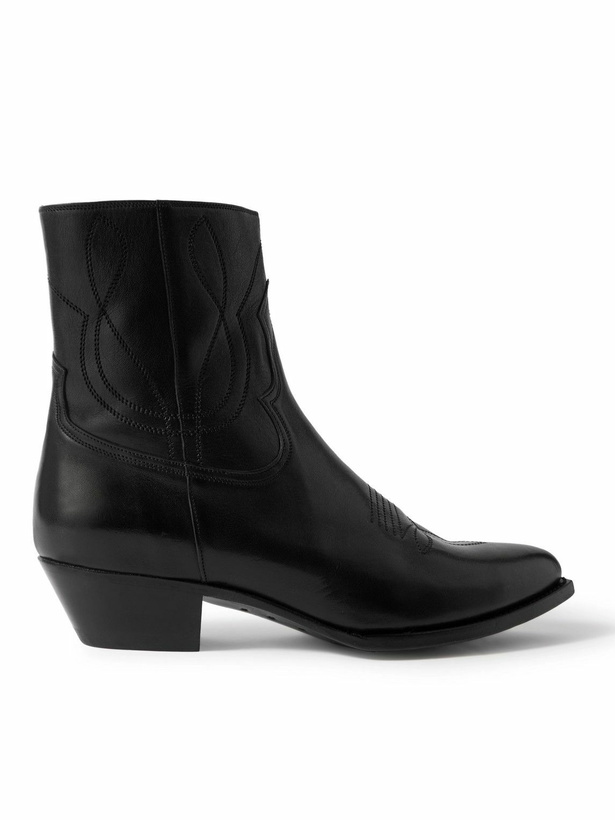 Photo: CELINE - Leather Chelsea Boots - Black