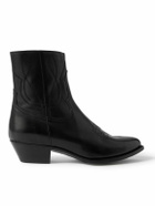 CELINE - Leather Chelsea Boots - Black