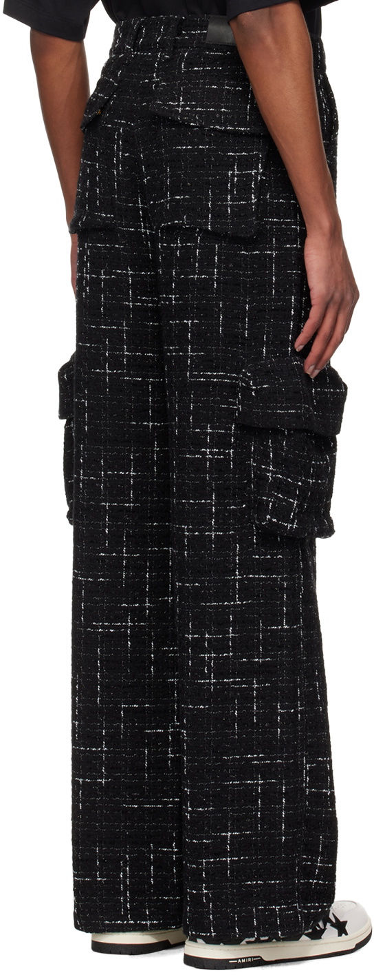 AMIRI Black Fleck Tweed Cargo Pants