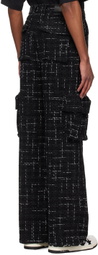 AMIRI Black Fleck Tweed Cargo Pants