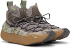 Nike Beige & Gray ISPA Sense Flyknit Sneakers