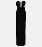 Nensi Dojaka Cutout strapless gown