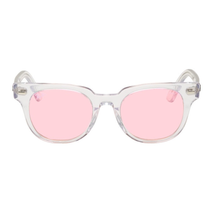 Photo: Ray-Ban Transparent and Pink Meteor Evolve Sunglasses