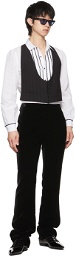 Saint Laurent Black Wool Vest