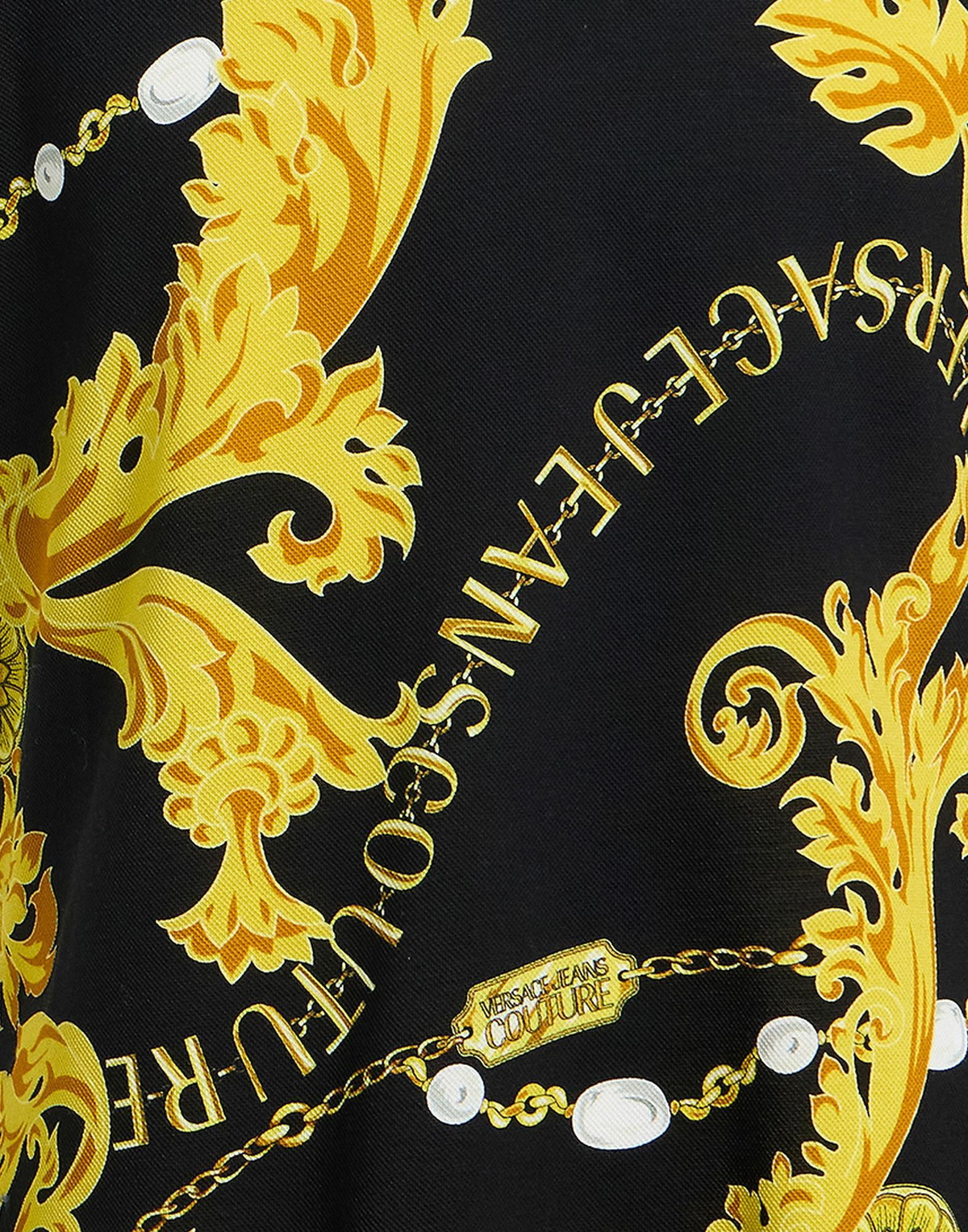 Versace Jeans Couture Mens Polo shirt in Black