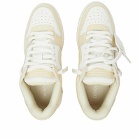 Off-White Women's Out Of Office Calf Leather Sneakers in Beige