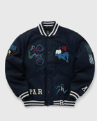 By Parra Run Sit & Bike Varsity Jacket Blue - Mens - College Jackets