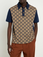 GUCCI - Maxi Gg Silk & Cotton Polo Shirt